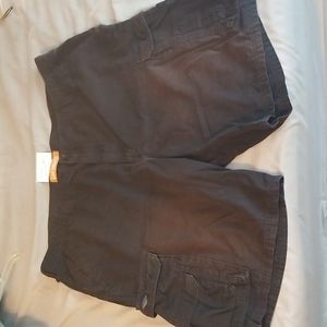 Black mens cargo shorts